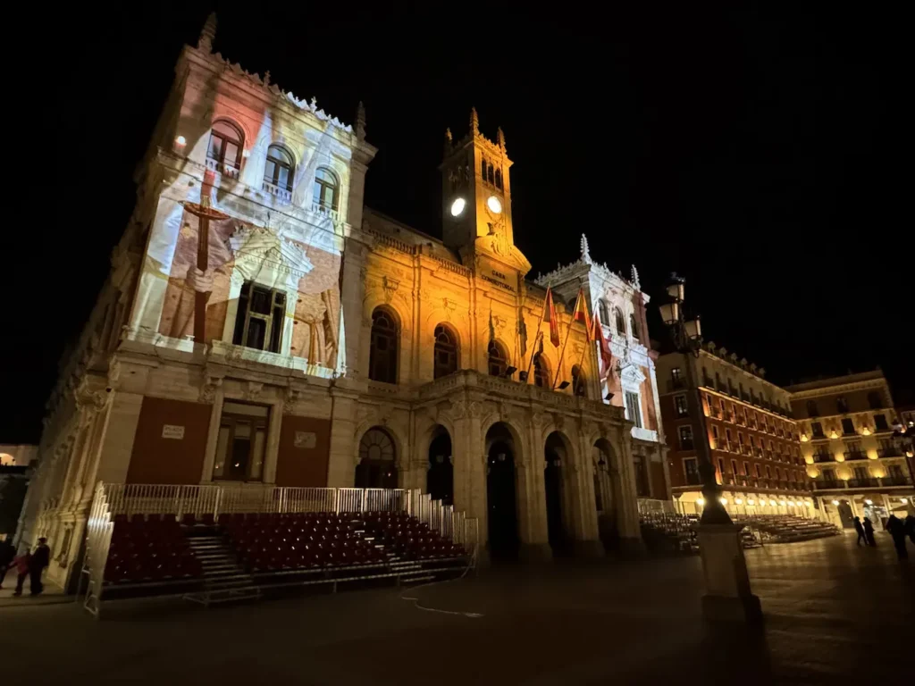 Semana Santa de Valladolid en la plaza Mayor